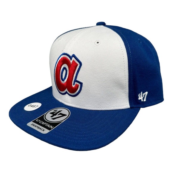 Atlanta Braves 47 Brand Cooperstown Collection Retro SnapBack Hat - Picture 2 of 7